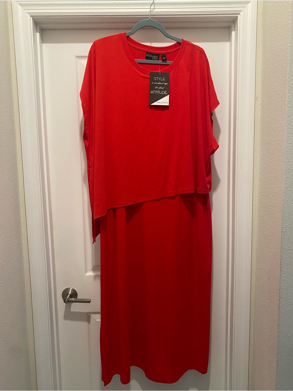 NWT - Attitudes by Renee Cherry red dress
